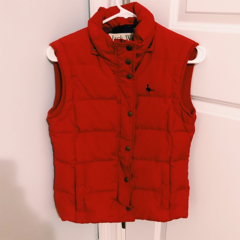 Jack Wills Down Red Vest